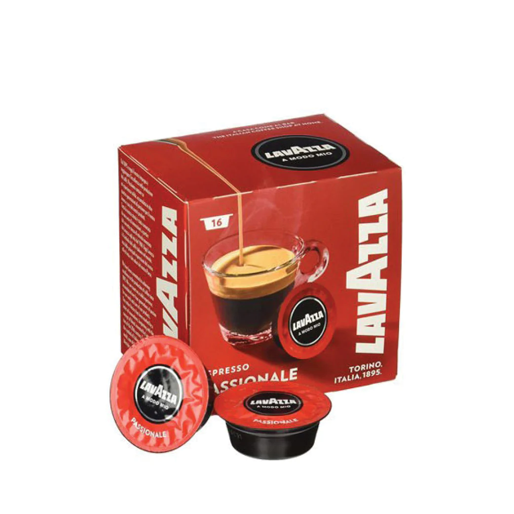 Lavazza A Modo Mio Espresso PASSIONALE Coffee Capsules – 16 Pods